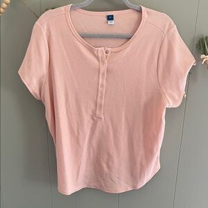 Old Navy Light Pink Short Sleeve Top